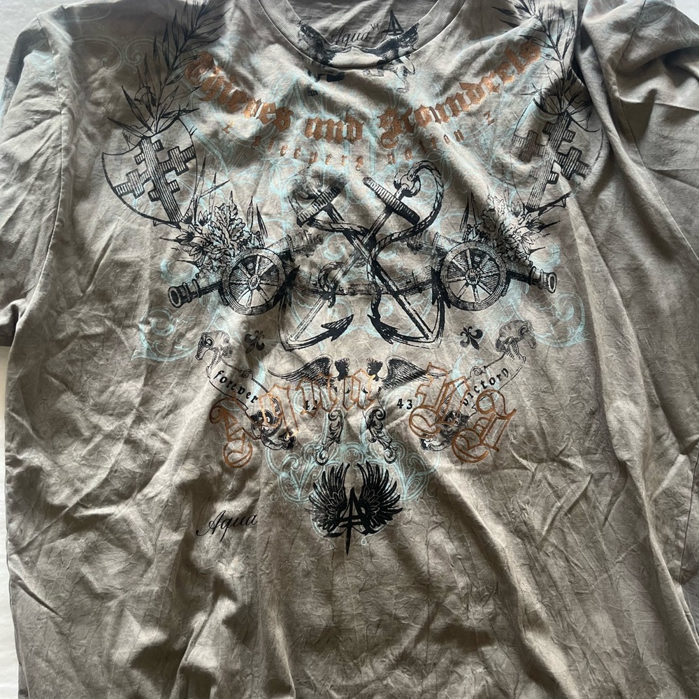 Aqua Vintage Graphic Tee